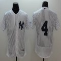 2016 New York Yankees #4 white elite baseball jersey