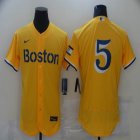 Nike Boston Red Sox #5 Nomar Garciaparra Yellow Flexbase Authentic Collection Jersey-BD