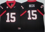 Georgia Bulldogs Black #15 Carson Beck black college football jerseys-PNS