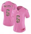 Women Nike Cleveland Browns 6 Mayfield Pink Camouflage font love pink 2017 Vapor Untouchable player jersey