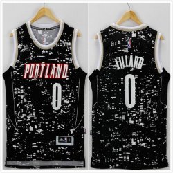 2015 Portland Trail Blazers #0 Damian Lillard black new basketball jersey