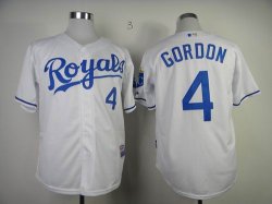 MLB Jerseys Kansas City Royals GORDON 4# White jersey