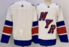 Adidas New York Rangers blank white hockey jersey