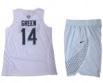 USA National Team Jerseys #14 Green white 2016 USA Basketball NBA suits