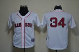 MLB Jerseys Boston Red Sox 34 ORTIZ kid White