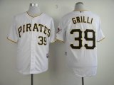 Pittsburgh Pirates GRILLI 39# White MLB throwback Jerseys