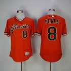 San Francisco Giants Hunter Pence #8 orange Flexbase Authentic Collection Jersey