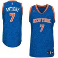 adidas new york Knicks 7 carmelo anthony blue Decorative pattern nba jersey