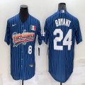 Nike Los Angeles Dodgers #24 Kobe Bryant blue throwback majestic baseball Jersey-BD 05