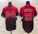 Nike Chicago Bulls #23 Michael Jordan red nba basketball jerseys Joint name-BD -BD