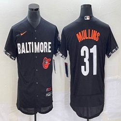 Nike Baltimore Orioles #31 Cedric Mullins black Flexbase Authentic Collection Jersey city blue-BD 01