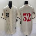 Nike Texas Rangers #32 beige majestic baseball jerseys city version