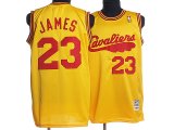 Cleveland Cavaliers 23# LeBron James yellow nba jerseys