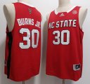 North Carolina Wolfpack Basketball #30 D.J. Burns Jr.red NCAA basketball jerseys-XST