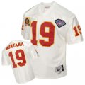 Kansas City Chiefs JOE MONTANA 19 75th Throwback White Jersey