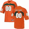 Custom Miami Hurricanes orange college football jersey(1)