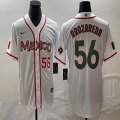 2023 World Cup Mexico #56 Randy Arozarena white green majestic baseball jerseys 29