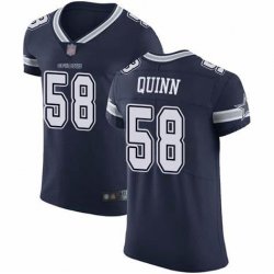 Custom Nike Dallas Cowboys Robert Quinn #58 blue color rush limited jerseys