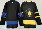 Toronto Maple Leafs blank black NHL hockey jersey-PD