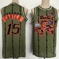 Toronto Raptors #15 Vince Carter green throwback NBA Jersey-CY