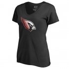 Women's Arizona Cardinals Pro Line by Fanatics Branded Black Gradient Logo T-Shirt