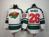 Minnesota Wild #26 Thomas Vanek white hockey Jerseys