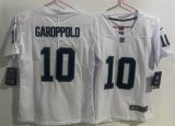 Women Las Vegas Raiders Jimmy Garoppolo Nike White Color Rush Limited Jersey