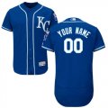 Custom kansas City Royals blue Flexbase Authentic Collection Jersey