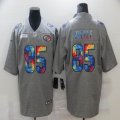 Nike San Francisco 49ers #85 George Kittle Hemp gray Color Rush Limited Jersey Rainbow version