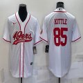 Nike San Francisco 49ers #85 George Kittle white baseball jerseys Joint name-BD