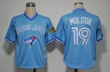 MLB Jerseys Toronto Blue Jays 19 Molitor Blue M&N