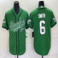 Nike Philadelphia Eagles #6 DeVonta Smith Green baseball jerseys Joint name -BD