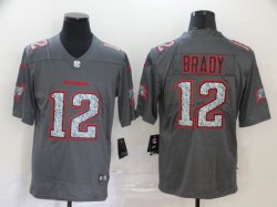 Nike Tampa Bay Buccaneers #12 Tom Brady gray fashion Color Rush Limited jersey