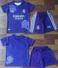 2024-2025 Real Madrid club purple kid soccer jerseys Y3