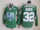 2015 reebok Los Angeles Kings #32 Jonathan Quick green ice hockey Jerseys