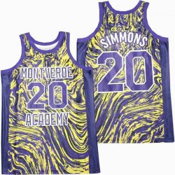 BEN SIMMONS MARBLE ALTERNATE BASKETBALL JERSEY-SG