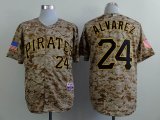 Pittsburgh Pirates Pedro Alvarez 24# camo usa flag baseball jersey