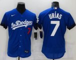 New Los Angeles Dodgers #7 Julio Urias blue Flexbase Authentic Collection Jersey