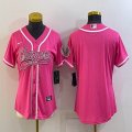 Women Nike San Diego Chargers pink baseball jerseys Joint name-BD