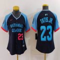 Women National League #23 Fernando Tatis Jr. Nike Navy 2024 MLB All-Star Game