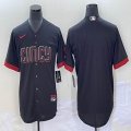 Nike Cincinnati Reds blank black majestic baseball jerseys Joint name -BD