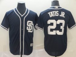 San Diego Padres #23 Fernando Tatis Jr dark blue majestic mlb Jerseys