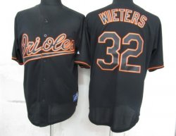 MLB baltimore orioles 32 Wieters Black Fashion Jerseys