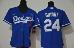 Youth Nike Los Angeles Dodgers Kobe Bryant blue majestic baseball Jersey-KB patch