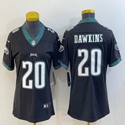 Women Nike Philadelphia Eagles #20 Brian Dawkins black Color Rush Limited Jersey