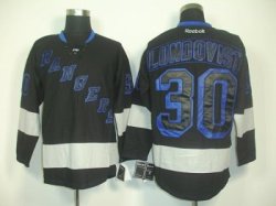 NHL New York Rangers 30 Henrik Lundqvist Black Jerseys