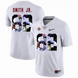 Custom Alabama Crimson Tide #82 Irv Smith Jr. white College Color Rush Limited Jerseys