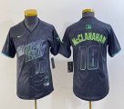 Youth Nike Tampa Bay Rays #18 Shane McClanahan black majestic baseball jersey city version 02