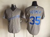 Kansas City Royals Eric Hosmer 35# gray majestic baseball jersey