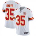 Nike Kansas City Chiefs #35 Christian Okoye white Color Rush Limited Jerseys